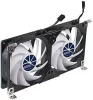 TITAN TTC-SC22 Lakókocsi Hűtő Dupla Ventilátor, 12V DC, 5.76W, 500–2600 RPM, 3000 L/perc, 28 dB, IP55, Kétgolyós Csapágy, Időzítő, Fordulatszám Szabályzó