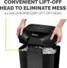 Fellowes LX50 9 lapos keresztvágó iratmegsemmisítő, 4.4 literes kapacitás