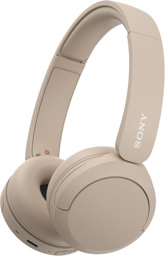 Sony WH-CH520C.CE7 Vezeték nélküli Bluetooth fejhallgató, 50 órás üzemidővel, Cappuccino/Beige