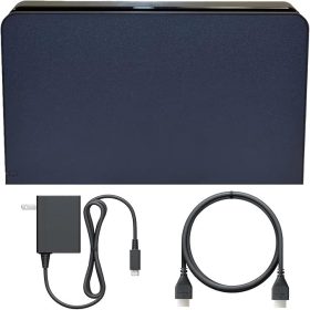   Techhaven Dock Set Csere Nintendo Switch OLED-hez, Fekete, HDMI Kábel, Táp Adapter, MicroSDXC Kompatibilis
