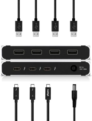 CalDigit Thunderbolt 4 Element Hub - 60W töltés, 8K vagy dupla 4K kijelző támogatás