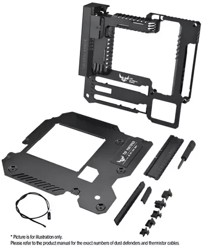 ASUS GRYPHON ARMOR KIT TUF Burkolat, LGA1150, DDR3, TUF Thermal Armor, TUF Fortifier Acél Hátlap, Hátsó I/O Ventilátor, Hőérzékelő Szenzor, Fekete