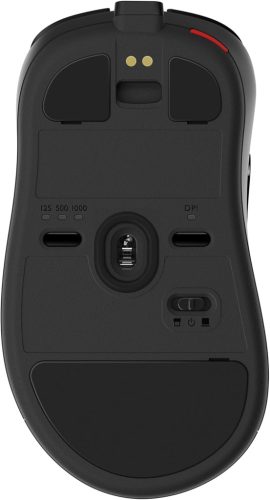 Zowie EC2-CW Vezeték Nélküli Gamer Egér, Aszimmetrikus Ergonomikus Design, 2,4G Wireless, 400–3200 DPI, 125–1000 Hz, 5 Gomb, 24 Lépéses Görgő, USB-C, 70 h Üzemidő, Fekete