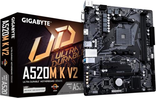 GIGABYTE A520M K V2 AMD A520 Chipset Alaplap