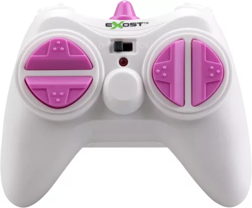 Exost Mini Pixie Távirányítós Autó, 2,4 GHz, Műanyag, 1:34 Méretarány, 8 km/h Sebesség, 25 m Hatótáv, 10 Perc Játékidő, 3xAAA, 2xAAA, Rózsaszín