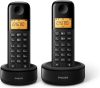 Philips D1602B Dupla Vezeték Nélküli Telefon 1.6" Kijelzővel