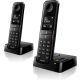 Philips D4752B DECT Vezeték nélküli Telefon 2 Készülékkel