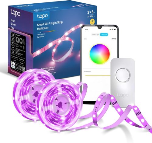 Tapo 10 méteres RGB LED szalag, hangvezérlés, okos világítás