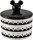 PRESTIGE Disney Monokróm Mickey Kerámia Konyhai Tárolóközép 13,7 cm x 14,6 cm - Fekete-Fehér Légmentes Edény