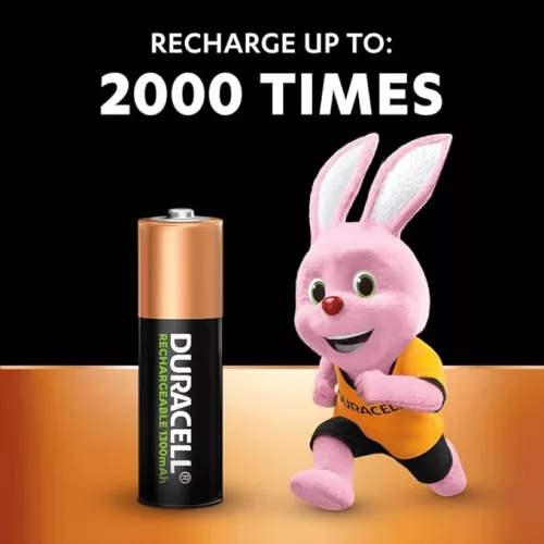 Duracell AA Akkumulátor 1300 mAh Újratölthető Elem, 8 Darab NiMH, 1.2 V, HR6/DC1500, STILO/MIGNON