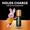 Duracell AA Akkumulátor 1300 mAh Újratölthető Elem, 8 Darab NiMH, 1.2 V, HR6/DC1500, STILO/MIGNON