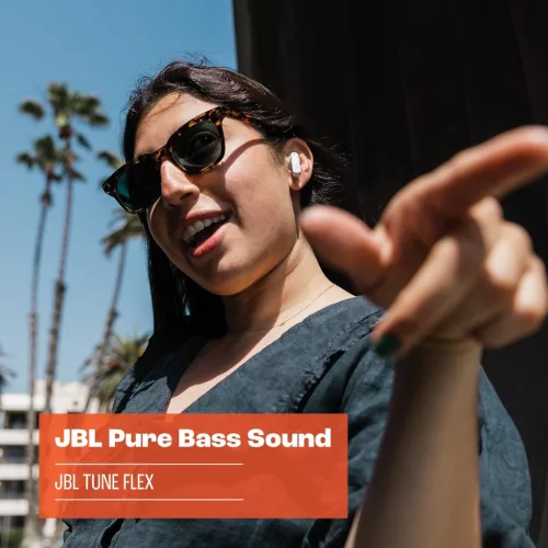 JBL Tune Flex - Vezeték Nélküli Zajszűrős Fülhallgató, Fekete