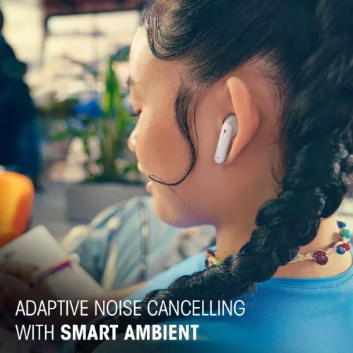 JBL Tune Flex 2 Vezeték Nélküli Fülhallgató, True Wireless, Bluetooth, Adaptive Noise Cancelling, Smart Ambient, 12 mm Hangszóró, Fehér