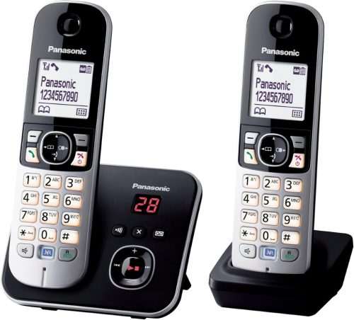 Panasonic KX-TG6822 Vezeték nélküli telefon digitális üzenetrögzítővel, szürke