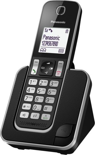 Panasonic KX-TGD310 Vezeték nélküli DECT Telefon, Fekete-Fehér