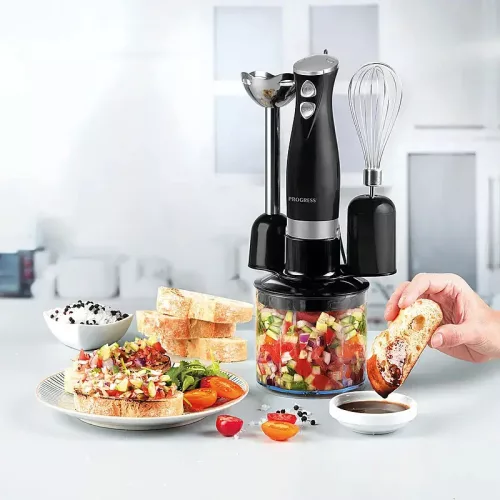 Progress 3 az 1-ben Multifunkciós Blender, Mixer, Aprító - 350 W, fekete