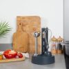 Petra 2-in-1 Vezeték nélküli Mixer Szürke - Rozsdamentes Keverőszár és Habverő, Újratölthető Akkuval
