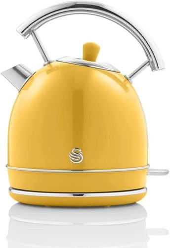 Swan Retro Vintage Design Elektromos Vízforraló 1.8L 3000W Sárga