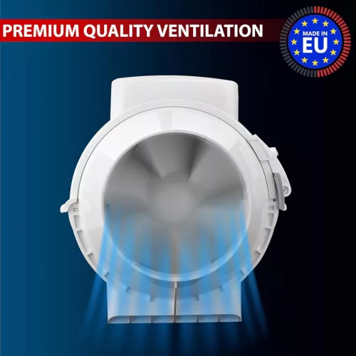 Fantronix 187 m³/h Magas Sebességű Fürdőszobai Szellőztető Ventilátor