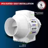 Fantronix 187 m³/h Magas Sebességű Fürdőszobai Szellőztető Ventilátor