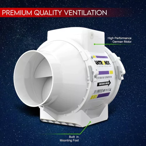 Fantronix 187 m³/h Magas Sebességű Fürdőszobai Szellőztető Ventilátor