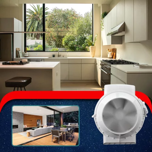 Fantronix 187 m³/h Magas Sebességű Fürdőszobai Szellőztető Ventilátor