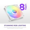 NZXT F120 RGB Core 120mm RGB ventilátor fehér