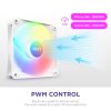 NZXT F120 RGB Core 120mm RGB ventilátor fehér