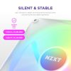 NZXT F120 RGB Core 120mm RGB ventilátor fehér