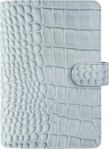 Filofax Personal Classic Croc bőr határidőnapló - Ezüst színű, 2025
