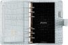 Filofax Personal Classic Croc bőr határidőnapló - Ezüst színű, 2025