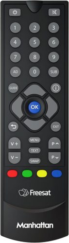 Manhattan SX Freesat HD Box, Fekete, 170+ Csatorna, 457g