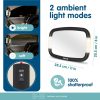 Onco LED Baba Visszapillantó Tükör 2 Fény Móddal és 360°-os Állíthatósággal