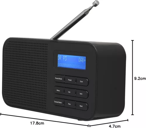 Denver DAB-42 hordozható sztereó rádió DAB+ és FM