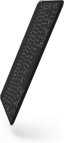 Logitech Keys-To-Go Vezeték Nélküli Tablet Billentyűzet, Bluetooth Csatlakozás, iOS, Apple TV, USB Töltés, Hosszú Üzemidő, Könnyű Kivitel, Fekete