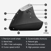 Logitech MX Vertical Ergonomikus Vezeték nélküli Egér 4000 dpi