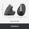 Logitech MX Vertical Ergonomikus Vezeték nélküli Egér 4000 dpi