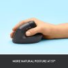 Logitech Lift Vertikális Ergonomikus Egér - Vezeték nélküli, Optikai, Jobbkezes