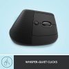 Logitech Lift Vertikális Ergonomikus Egér - Vezeték nélküli, Optikai, Jobbkezes