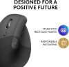Logitech Lift Balkezes Ergonomikus Egér Bluetooth USB Vezeték nélküli