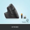 Logitech Lift Balkezes Ergonomikus Egér Bluetooth USB Vezeték nélküli