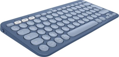 Logitech K380 Multi-Device Bluetooth Billentyűzet Mac-hez, QWERTZ, 3 Eszköz Easy-Switch, Multimédia Gombok, 2×AAA, 24 Hónap Üzemidő, Kék