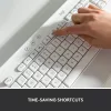 Logitech Signature K650 Vezeték Nélküli Billentyűzet, Csuklótámasz, Numerikus, BLE Bluetooth,, QWERTY UK, Fehér