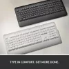 Logitech Signature K650 Vezeték Nélküli Billentyűzet, Csuklótámasz, Numerikus, BLE Bluetooth,, QWERTY UK, Fehér