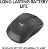 Logitech M240 Silent Vezeték nélküli Bluetooth Egér, 18 hónapos akkumulátor, Kompakt, Csendes, Optikai
