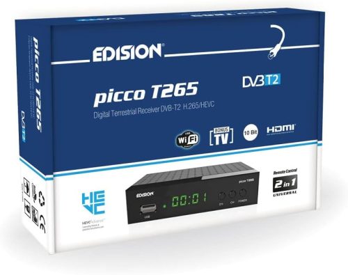 Edision PICCO T265 Full HD DVB-T2 H265 HEVC vevő