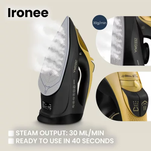 Zeegma Ironee Vezeték Nélküli Gőzölős Vasaló 2600W Kerámia Talppal