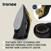 Zeegma Ironee Vezeték Nélküli Gőzölős Vasaló 2600W Kerámia Talppal