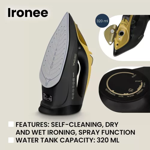 Zeegma Ironee Vezeték Nélküli Gőzölős Vasaló 2600W Kerámia Talppal