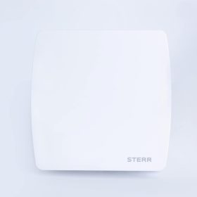   STERR LFS120-Q Fürdőszobai Ventilátor, 120 mm, 160 m³/h, 16 W, 220-240 V, 50 Hz, Golyóscsapágyas Motor, Visszacsapó Csappantyú, IPX4, Fehér
